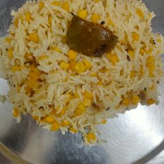 A picture of Chana dal khichdi.