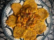 A picture of plantains with cheese