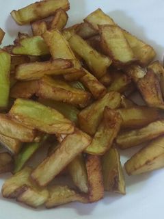 Una foto de "Patatas" fritas low carb