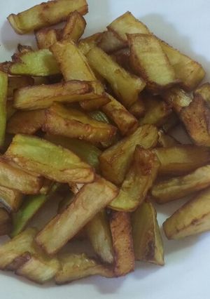 Una foto de "Patatas" fritas low carb
