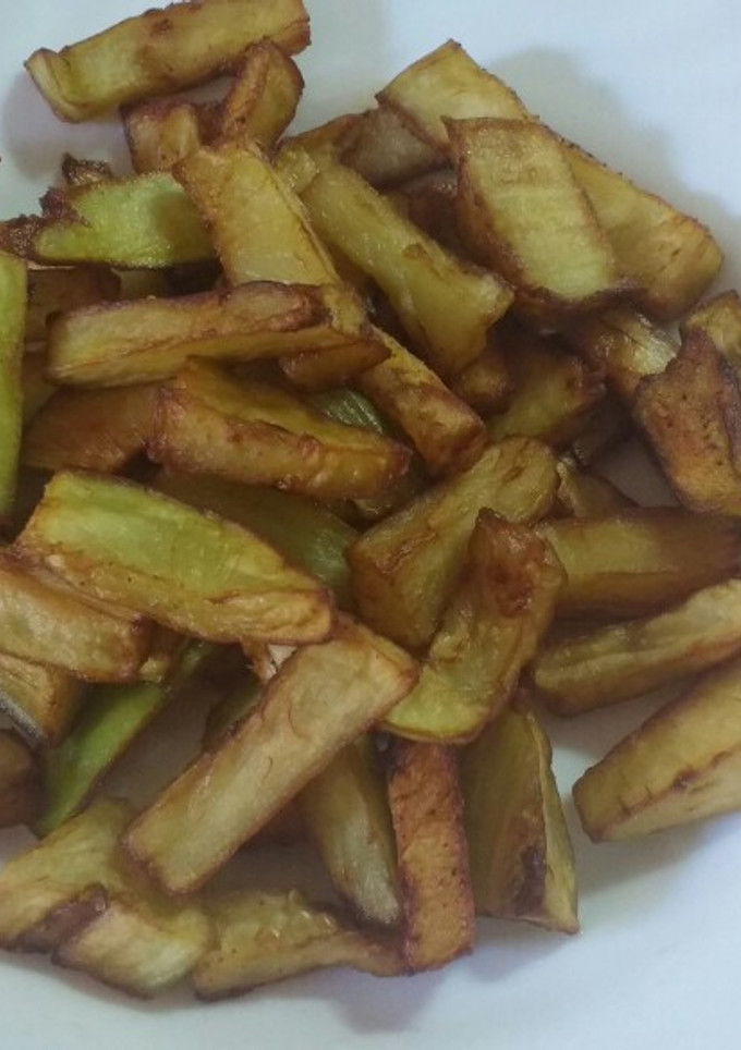 Una foto de "Patatas" fritas low carb