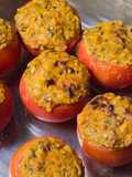 Tomates rellenos al horno
