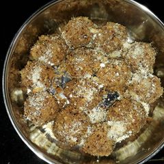 Ghee residue ladoo A picture of Ghee residue ladoo.
