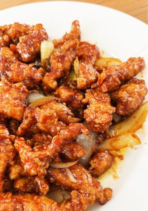 Foto resep Ayam Goreng Tepung Saos Mentega