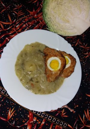 Stefánia szelet kelkáposzta főzelékkel recept fotója