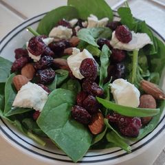 Cranberry Chèvre Almond Salad A picture of Cranberry Chèvre Almond Salad.