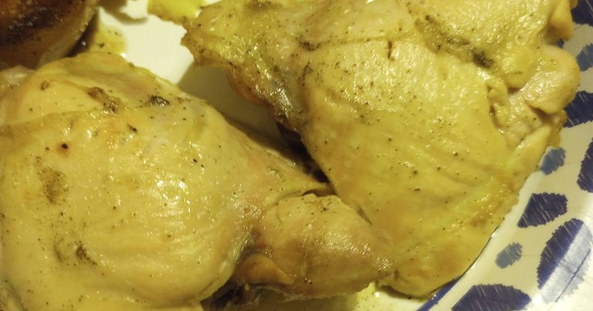Oven Chicken with Dr. Bakers Cornell Chicken Barbecue sauce Recipe by