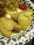 Oven Chicken with Dr. Bakers Cornell Chicken Barbecue sauce