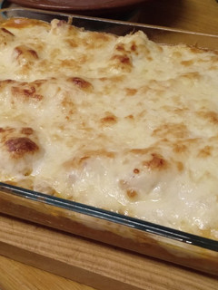 Una foto de Coliflor boloñesa gratinada con bechamel