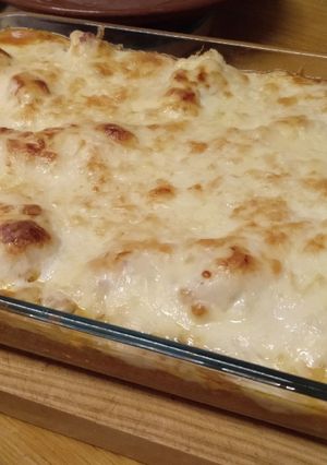 Una foto de Coliflor boloñesa gratinada con bechamel