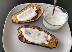 Une photo de Aubergines rôties à l'air fryer