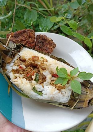 Foto resep Nasi bakar ayam suir kemangi
