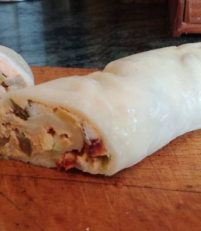 Töltött sajttekercs recept fotója