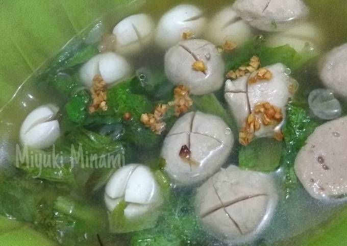 Bakso ikan sapi kuah