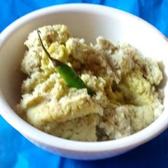 A picture of Mankochu bata yum chutney.