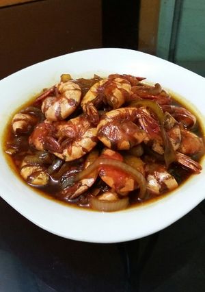 Foto resep Udang goreng mentega ala Mama Valen