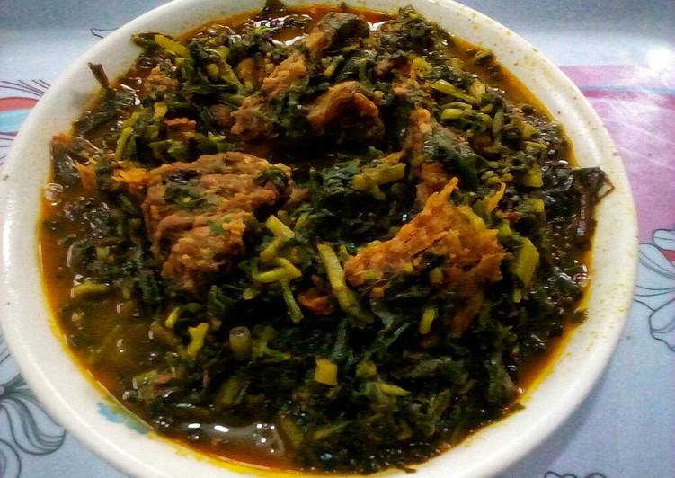 Super Yummy OFE Ngbolodi NA Onugbu(waterleaf and Bitterleaf)Soup