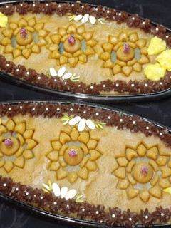 عکسی از دستور تفت دادن آرد حلوا