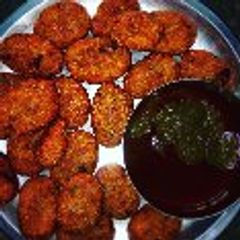 A picture of Aloo sooji cutlets.