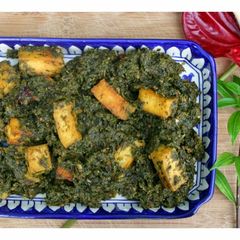 Palak Paneer - Pakistani style Curried Spinach & Cottage Cheese A picture of Palak Paneer - Pakistani style Curried Spinach & Cottage Cheese.