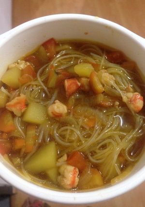 Foto resep Soup bihun udang kecap (MPASI 1y+)