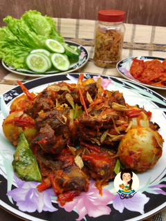 Foto resep Empal dan Telur Balado