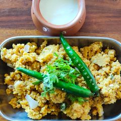 Wheat Upma (Ukad Pendi) A picture of Wheat Upma (Ukad Pendi).