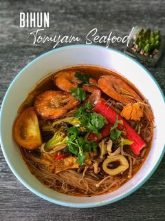 Gambar Bihun Tomyam Seafood