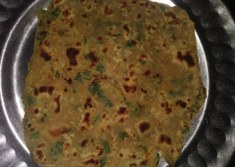 Spinach parantha