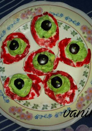 A picture of Deviled eyes.