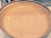 A picture of mayonnaise ketchup dip