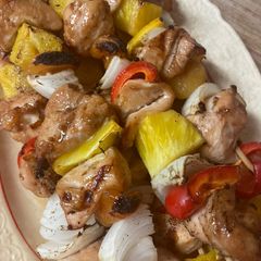 A picture of Teriyaki Pineapple Chicken Shishkabobs.