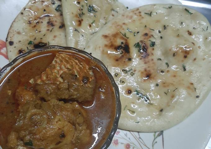 Steps to Prepare Homemade Butter Naan (Without a Tandoor)