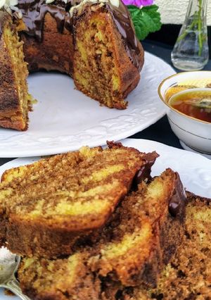 Une photo de Gâteau marbré