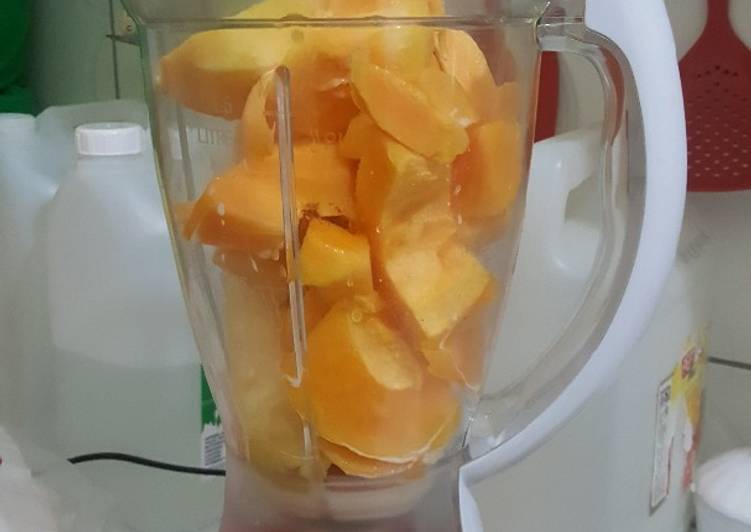 Simple Way to Make Perfect Mango pawpaw smoothie