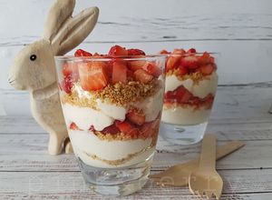 Poharas epres sajttorta recept fotója