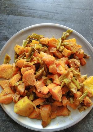 Gajar beans veg रेसिपी मुख्य फोटो