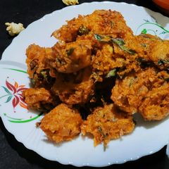 A picture of Leftover Khichdi pakoda.