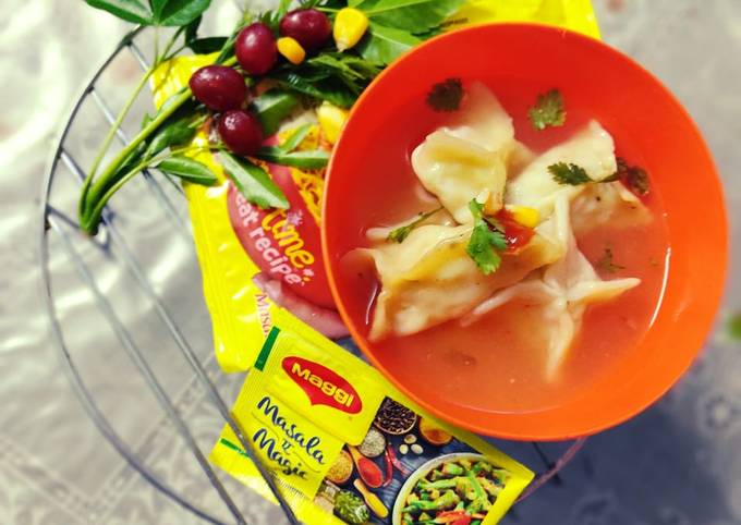 Maggi dumpling soup