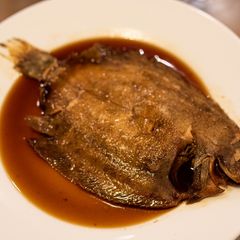 Japanese style boiled plaice A picture of Japanese style boiled plaice.