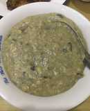 Canh chuối (Chuối đánh xéo)