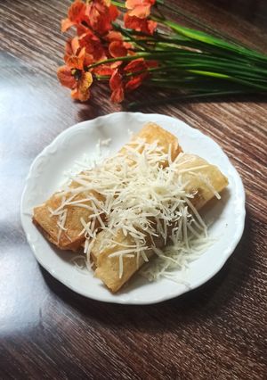 Foto resep Lumpia ubi yakon keju