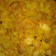 A picture of Aaloo posto.