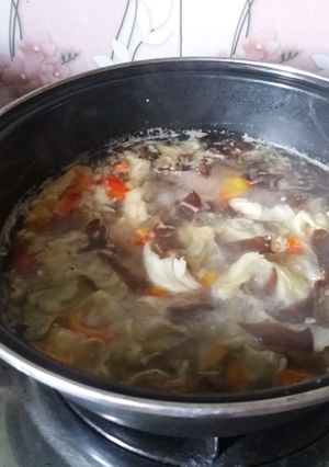 Foto resep Sop jamur yummy