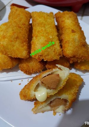 Foto resep Roti gulung sosis keju
