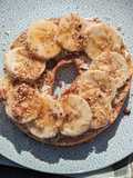 Bagel con plátano y miel 🍯🥯