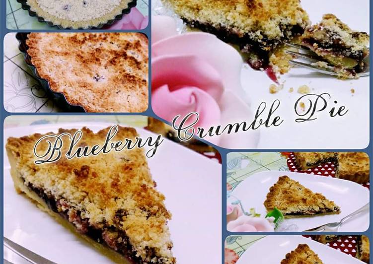 Resep Blueberry Crumble Pie Anti Gagal