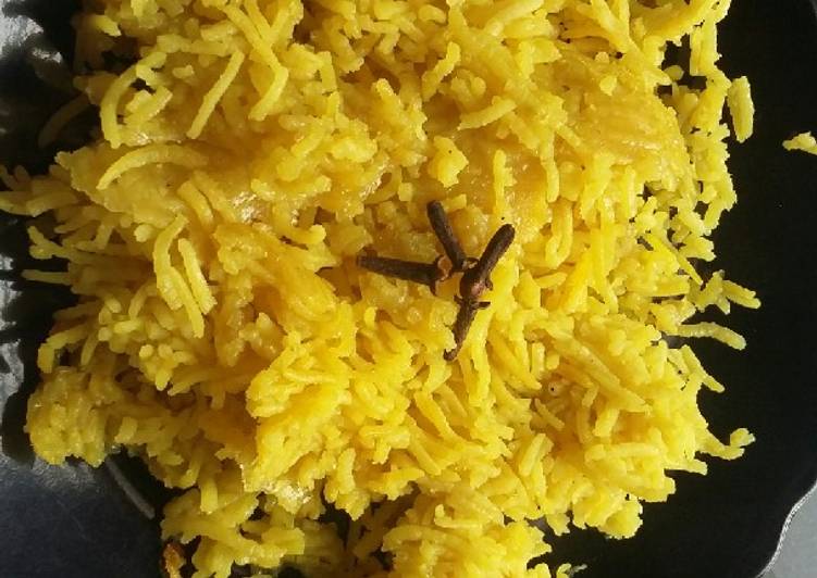 Simple Way to Prepare Any-night-of-the-week Sweet yellow rice
