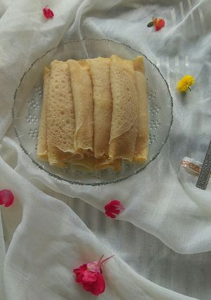 A picture of Patishapta/ Bengali Pancake Roll.