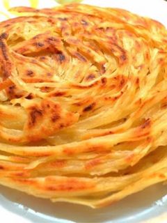 A picture of Layered Masala Laccha Paratha.
